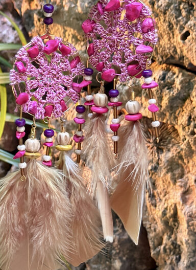 Kõrvarõngad Dream Catcher Flamingo